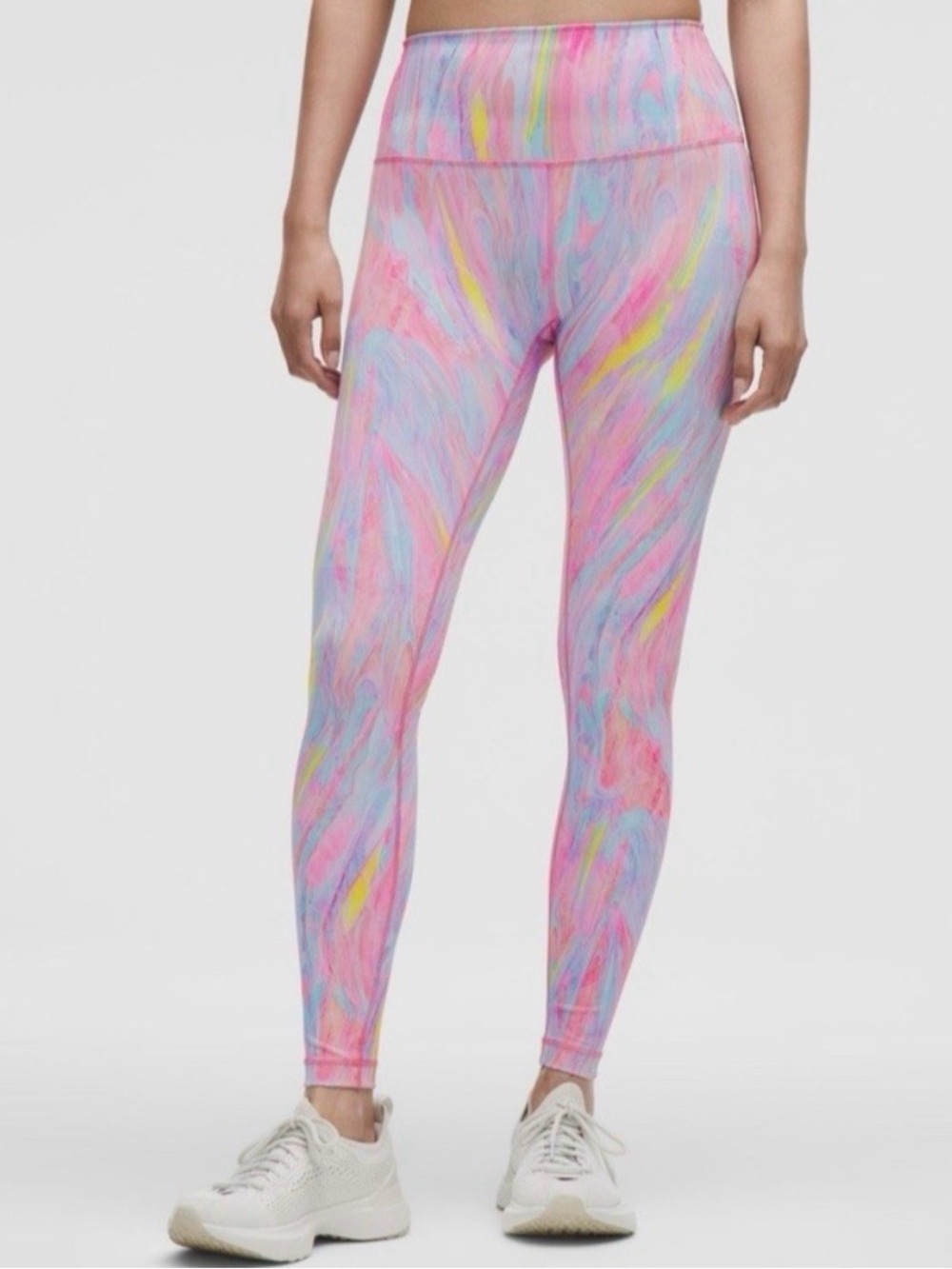 Lululemon Wunder Train HR 25” Size 6 NWT in Prism Marble Multi